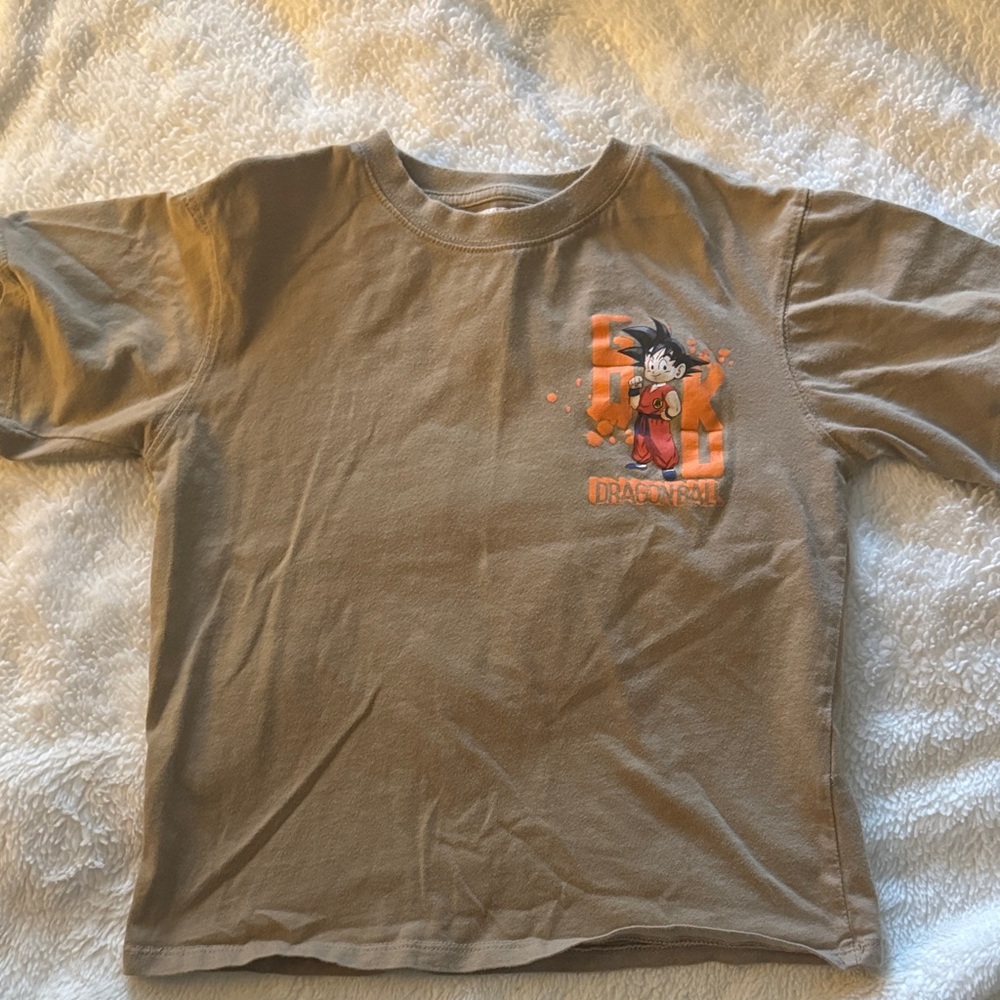 Zara Kids Tan T-Shirt with Cartoon Design